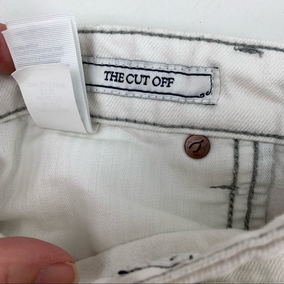 Lucky Brand The Cut off White Jean Shorts size 2 - Picture 14 of 15